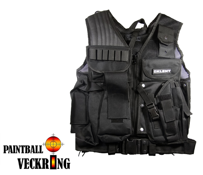 Gilet Tactique JT Paintball - Noir, Taille Unique Adulte (neuf)