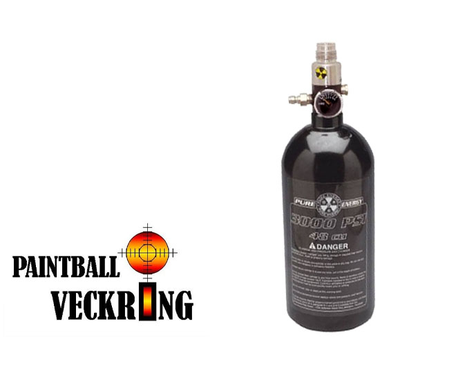 Bouteille Air Paintball 0.2L Alu – Avec Joints Et Mano Neufs, Occasion
