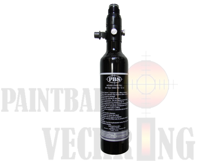 Bouteille Air Paintball 0.2L Alu – Avec Joints Et Mano Neufs, Occasion